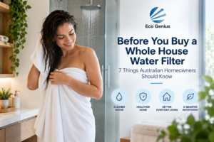 Eco Genius whole house water filtration system Australia for cleaner household water